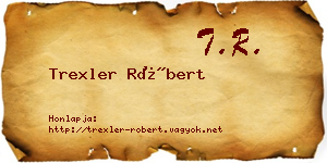 Trexler Róbert névjegykártya